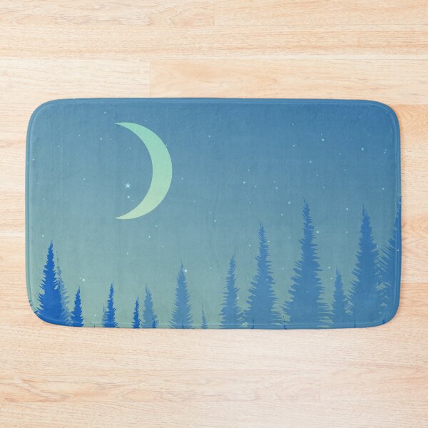 Item preview, Night Pine Forest Landscape Foggy Mist Concept Art designed and sold by JTS STORE.