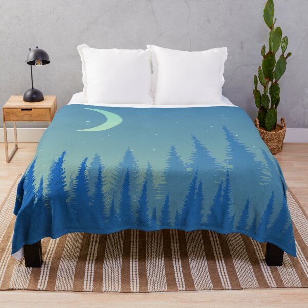 Item preview, Night Pine Forest Landscape Foggy Mist Concept Art designed and sold by JTS STORE.