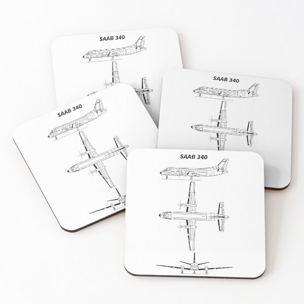 Item preview, Saab 340 Three View designed and sold by Aeronaut93.