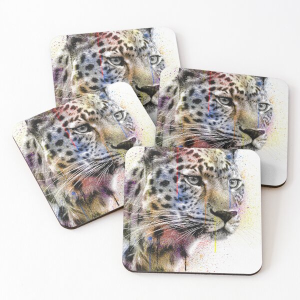 Item preview, jaguar art watercolor designed and sold by cat poe.
