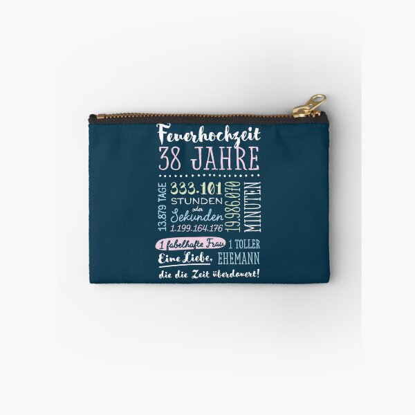 Item preview, Feuerhochzeit 38 Jahre Hochzeitstag Geschenk Mann Frau designed and sold by betternotes.