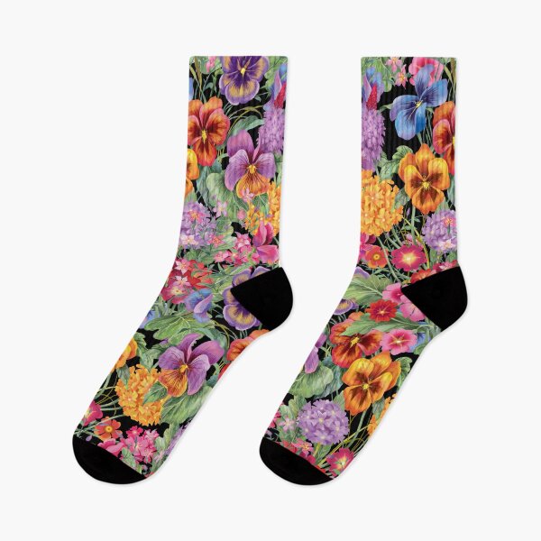 Item preview, Flores de prímula, prímula y viola. Patrón sin costuras designed and sold by fairytaleprints.