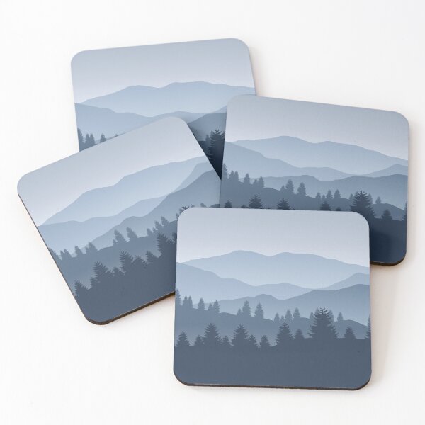 Item preview, Mountain Illustration With Pine Forest designed and sold by JTS STORE.