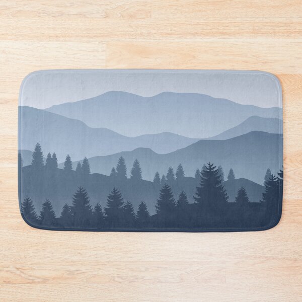 Item preview, Mountain Illustration With Pine Forest designed and sold by JTS STORE.