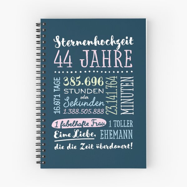Item preview, Sternenhochzeit 44 Jahre Hochzeitstag Geschenk Mann Frau designed and sold by betternotes.