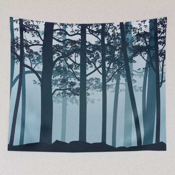 Item preview, Forest Silhouette Landscape Art designed and sold by JTS STORE.