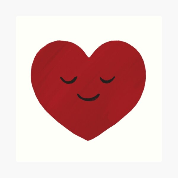 Kunstdrucke Rotes Herz Redbubble