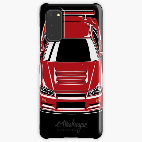 Skyline R34 Gt R White Case Skin For Samsung Galaxy By Olegmarkaryan Redbubble