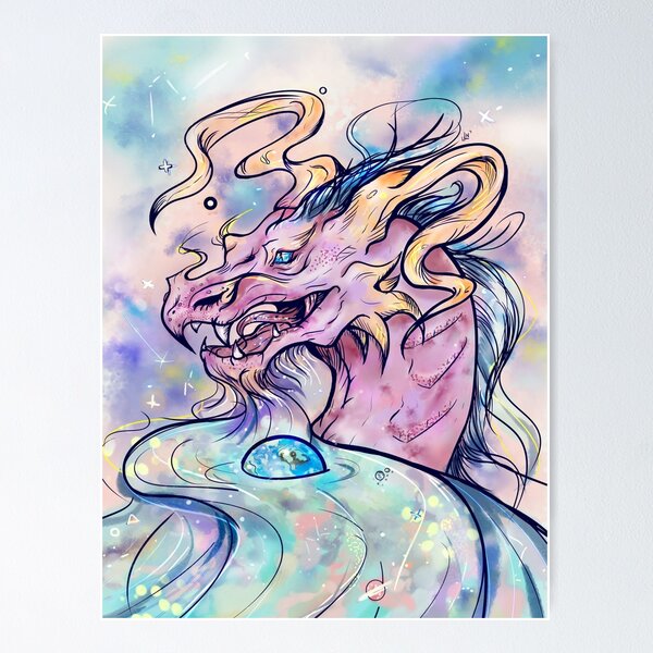 Item preview, Cosmic Dragon designed and sold by LianaVosk.