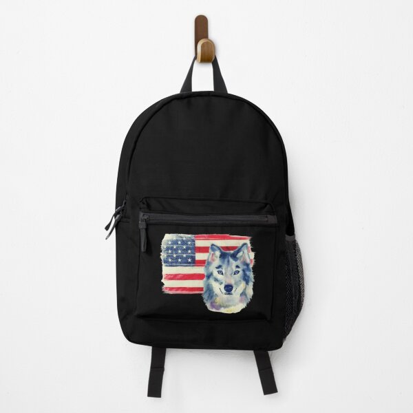 Item preview, Wolf with American Flag USA - Patriotic US Independence Day The 4th of July designed and sold by kongju.