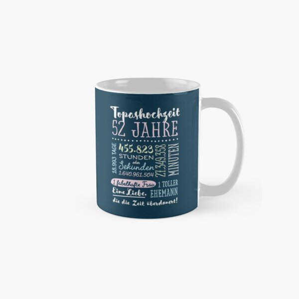 Artikel-Vorschau von Topashochzeit 52 Jahre Hochzeitstag Geschenk Mann Frau, designt und verkauft von betternotes.