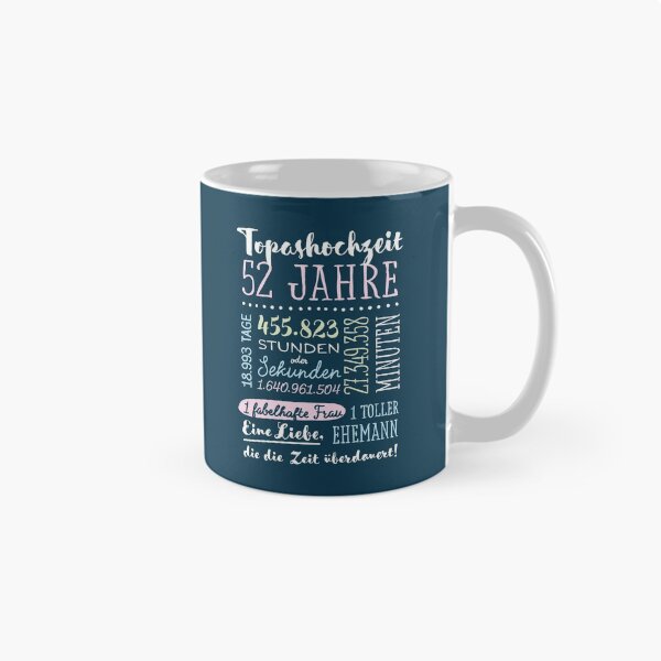 Item preview, Topashochzeit 52 Jahre Hochzeitstag Geschenk Mann Frau designed and sold by betternotes.