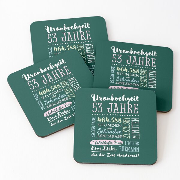 Item preview, Uranhochzeit 53 Jahre Hochzeitstag Geschenk Mann Frau designed and sold by betternotes.