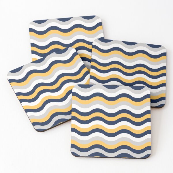 Item preview, 6-505-2, Yellow Grey & Navy blue, Random shapes, designed and sold by TanyDi.