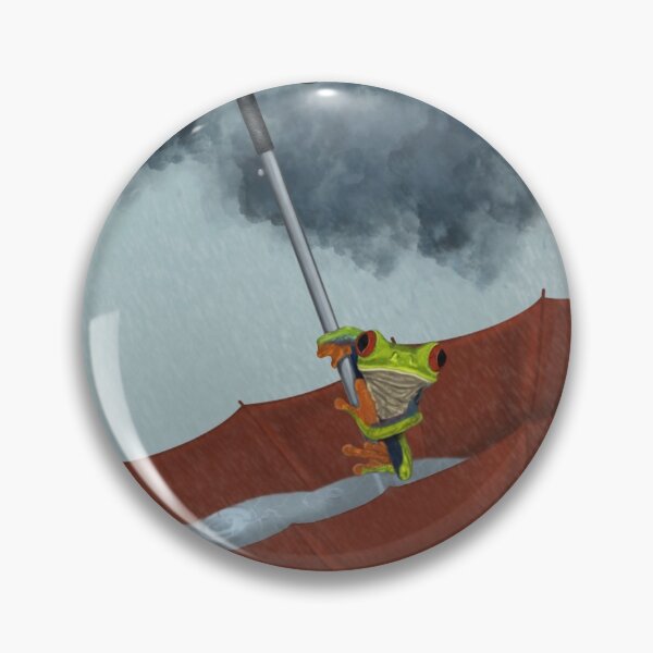 Item preview, Frog in a rainstorm  designed and sold by MrsArtsyFartsy.