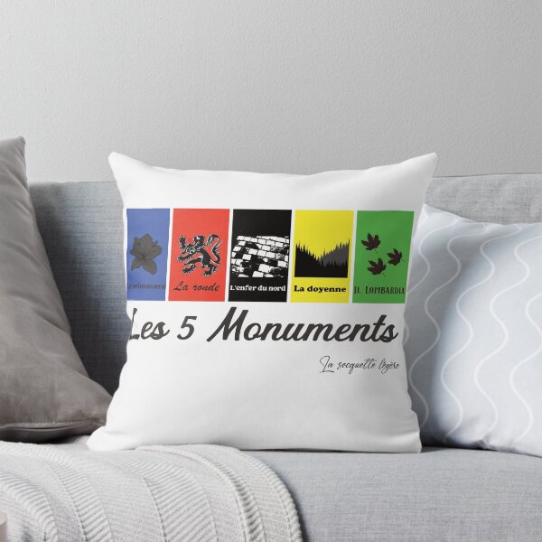 Item preview, The 5 cycling monuments designed and sold by la socquette légère.