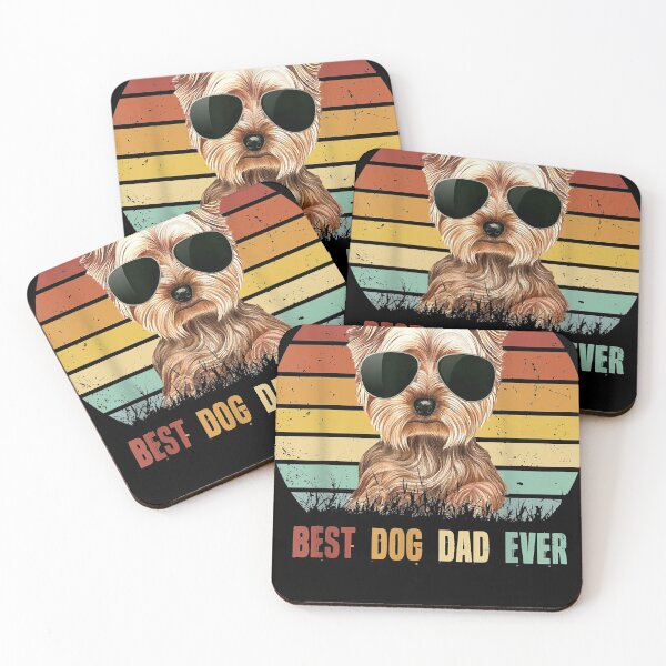 Item preview, Mens Best Dog Dad Ever Yorkshire Terrier Tshirt Fathers D designed and sold by JohnathaPhillip.