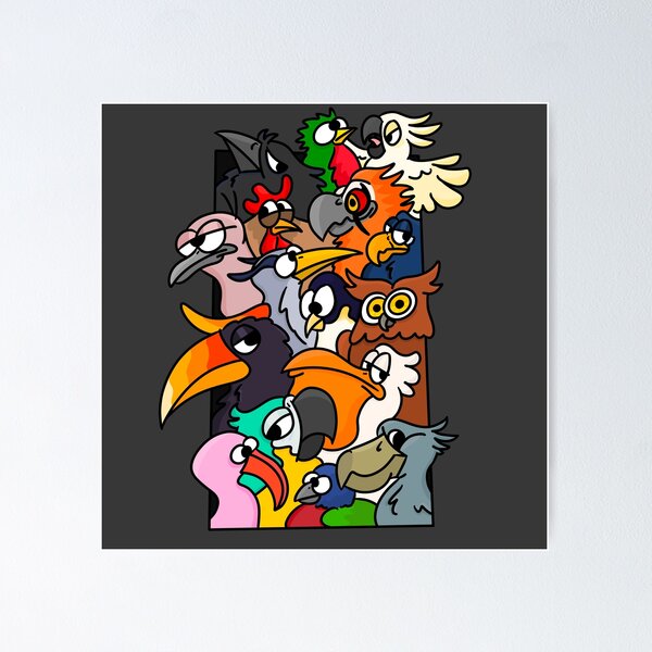 Item preview, Bird Family Picture designed and sold by BirdNerd324.