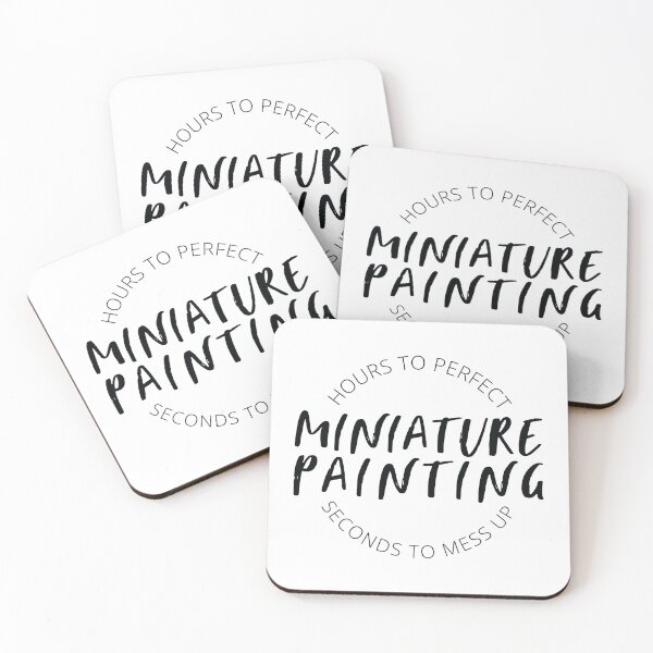 Item preview, Miniature Painting Hours to Perfect - Dark Print designed and sold by GeekyMumDesigns.