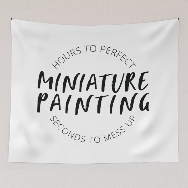 Item preview, Miniature Painting Hours to Perfect - Dark Print designed and sold by GeekyMumDesigns.