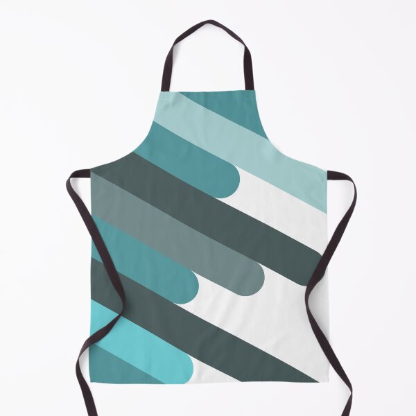 Item preview, Aegean Teal Diagonal lines designed and sold by YYZDesign.