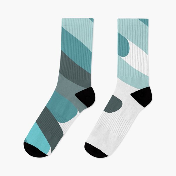 Item preview, Aegean Teal Diagonal lines designed and sold by YYZDesign.