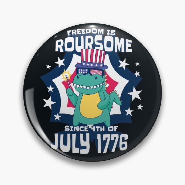 Item preview, Dinosaur Freedom ROARsome  4th July  Independence Day  designed and sold by zedriczoom.