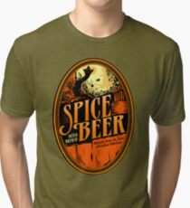Spice Beer Label Tri-blend T-Shirt