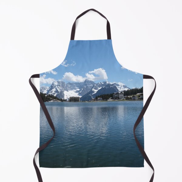 Item preview, The fabulous alpine lake of Misurina in the Dolomites. Lovely and relaxing place in the Italian Alps. Reflections in the rippled water. Sunny spring day. designed and sold by Maurizio Fabbroni.