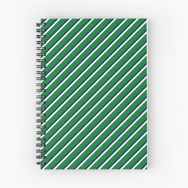 Item preview, Preppy Green Blue White Diagonal designed and sold by Rambling Renovators Shop.