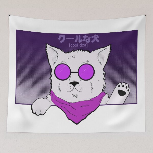 Item preview, Cool dog wearing sunglasses waving design designed and sold by AmpawPawp.