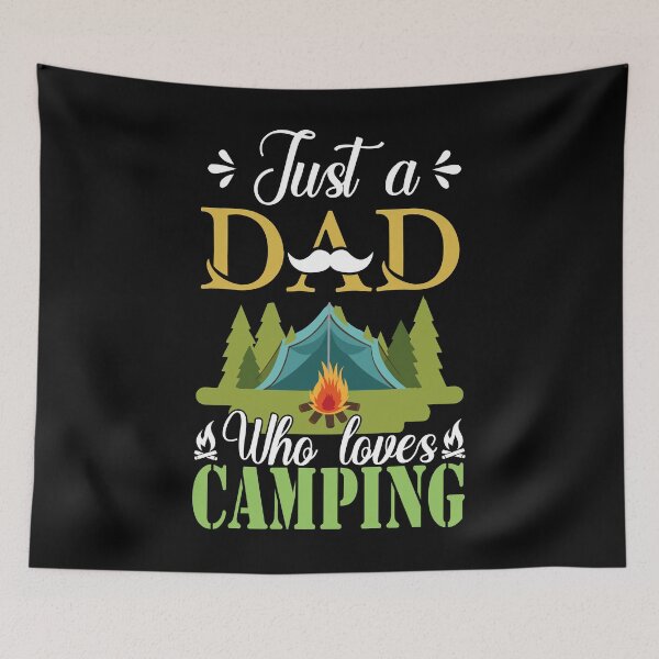 Item preview, Just A Dad Who Loves Camping designed and sold by Bovtique.