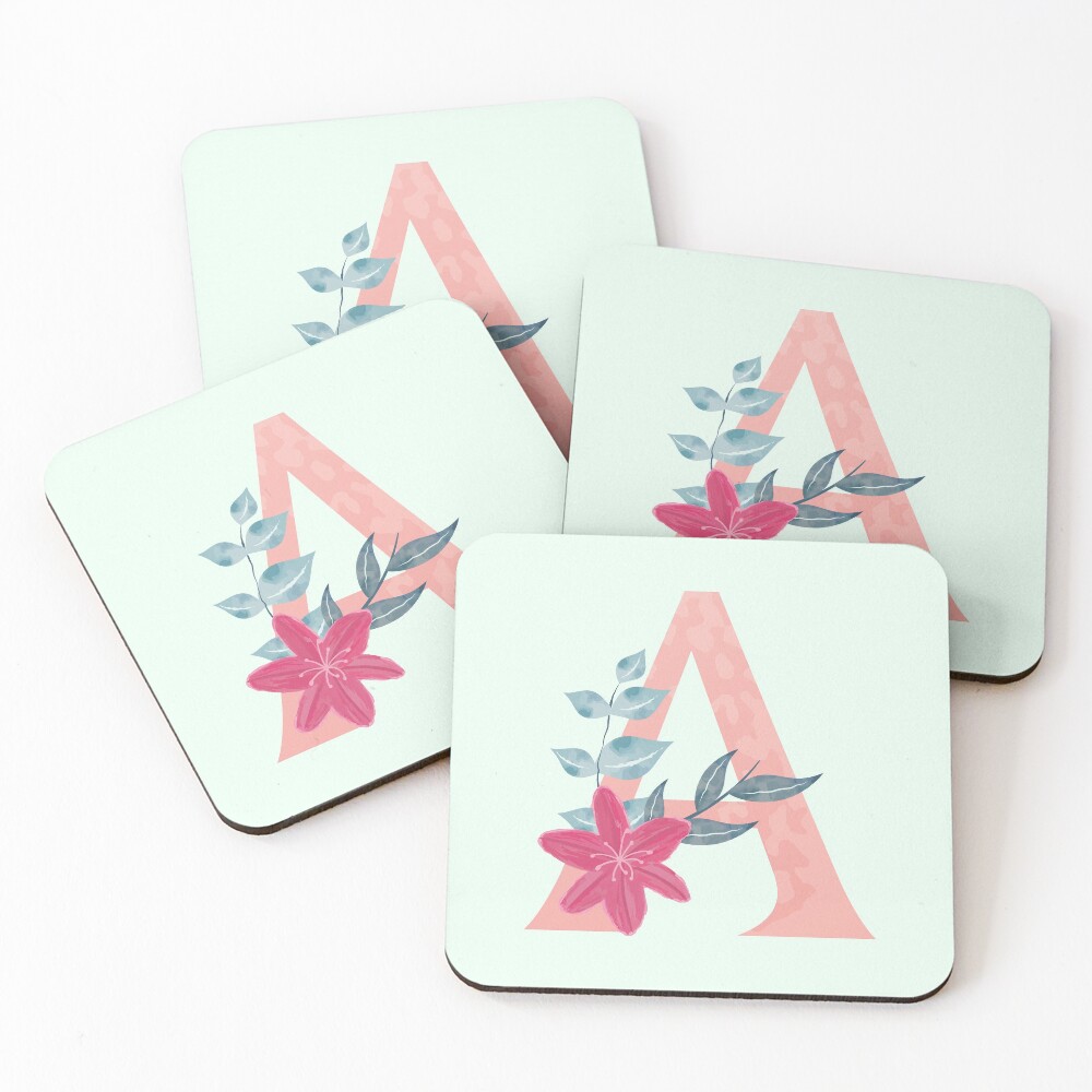 Vista previa del artículo con la obra «Posavasos (lote de 4)», diseñado y vendido por StickerChest.