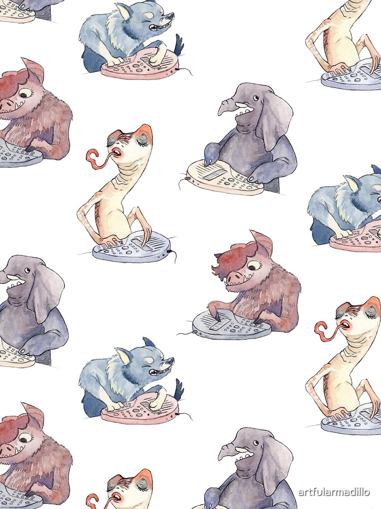 Omnichord Animals by artfularmadillo
