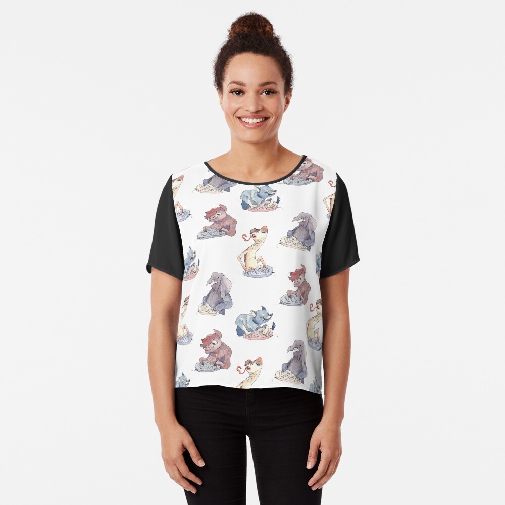 Omnichord Animals Chiffon Top