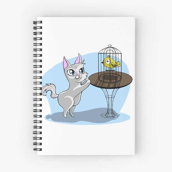 Item preview, bird cage and cat designed and sold by RONYON.