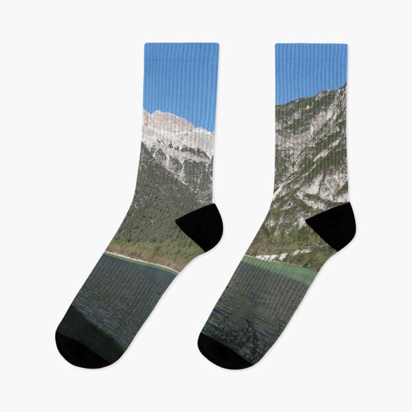 Item preview, The fabulous alpine lake of Landro (Durrensee) in the Dolomites (Dobbiaco). Lovely place in the Italian Alps. Reflections in the water. Sunny spring day. Trentino Alto Adige designed and sold by Maurizio Fabbroni.