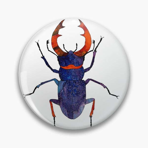 Item preview, Stag beetle. Stag beetle with red, large antlers.  designed and sold by ZheltakovaIana.