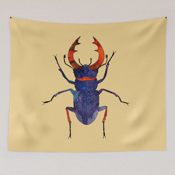 Item preview, Stag beetle. Stag beetle with red, large antlers.  designed and sold by ZheltakovaIana.