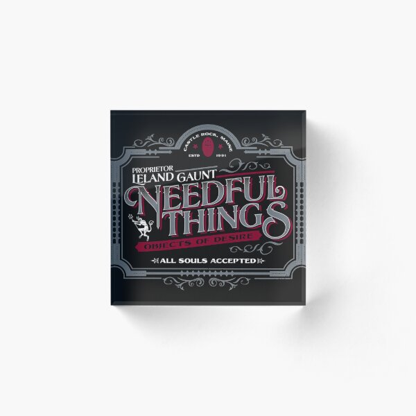 Needful Things | Gift Acrylic Block