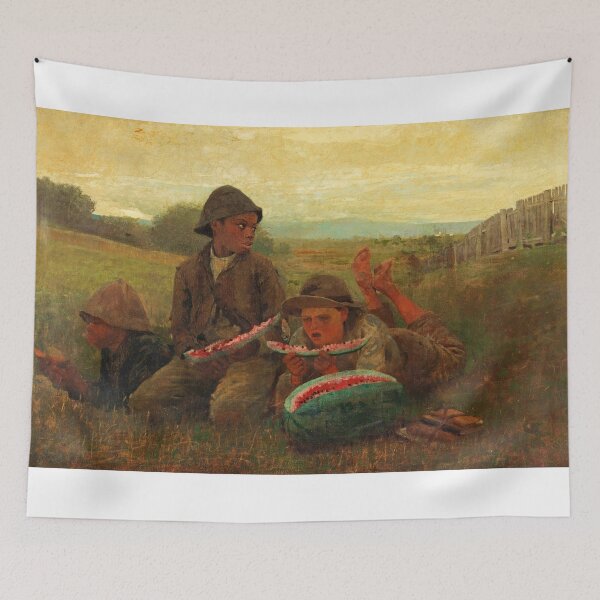 Item preview, The boys eating watermelon designed and sold by Vintage Designs +.