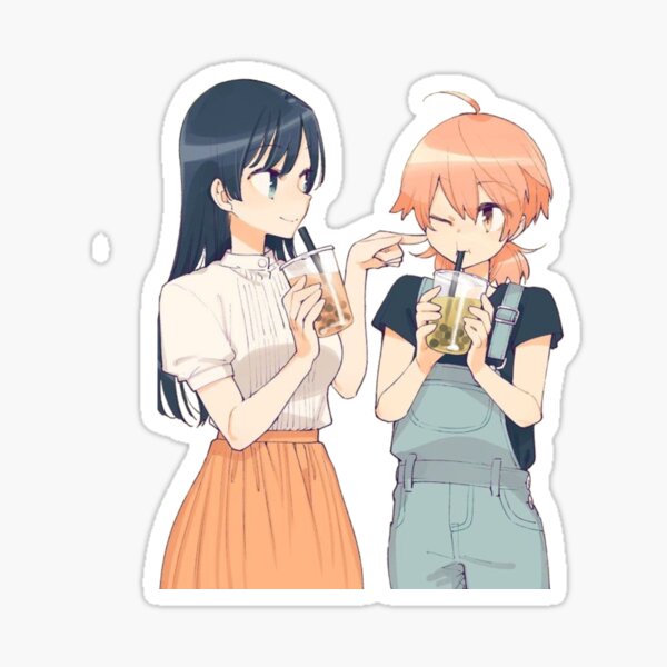 Bloom Into You Stickers Redbubble - roblox touko decal