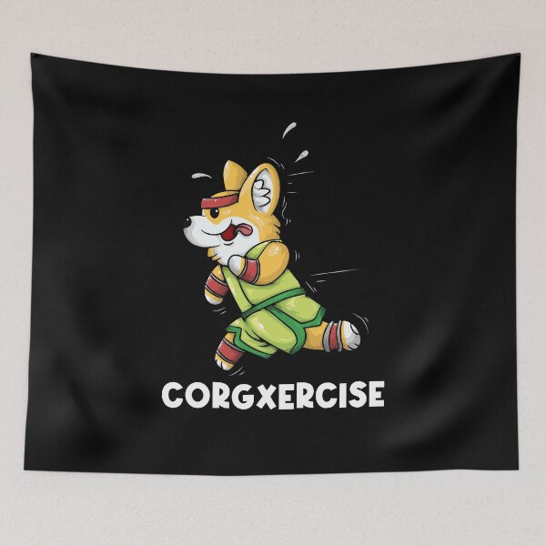 Artikelvorschau, Corgxercise Lustiger Corgi-Hundetrainer entworfen und verkauft von BornDesign.