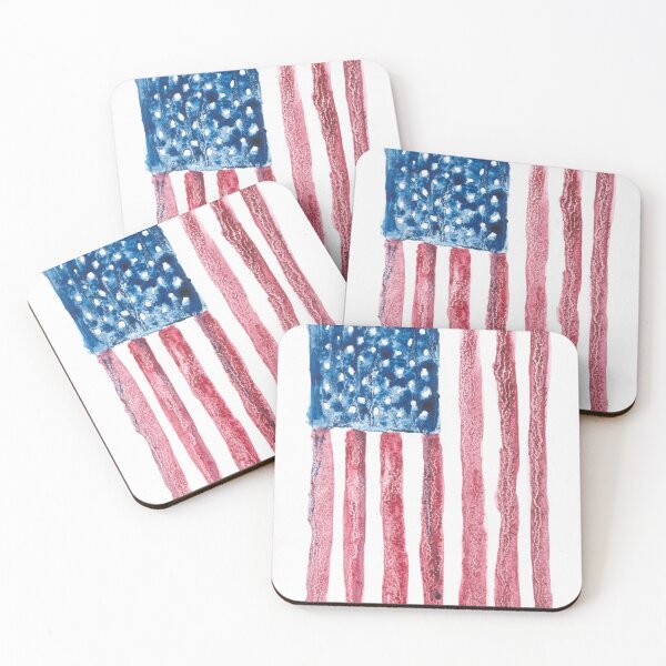 Item preview, American Country Flag  designed and sold by TwoFullMoonsArt.