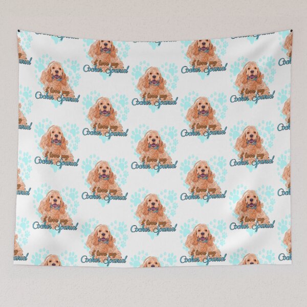Aperçu de l'œuvre J'aime mon cocker ! Surtout pour les amoureux des chiens Cocker Spaniel ! créée et vendue par rs-designs.