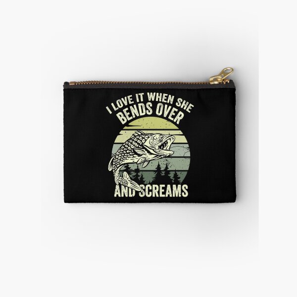 Item preview, I Love It When She Bends Over and Screams, Funny Fishing Quote Graphic designed and sold by ramenrose.