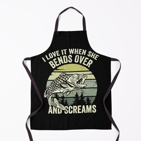 Item preview, I Love It When She Bends Over and Screams, Funny Fishing Quote Graphic designed and sold by ramenrose.