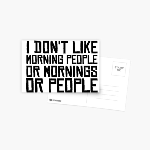 Item preview, Morning People Hate Funny Sarcastic Quotes Coffee designed and sold by WordWorld.