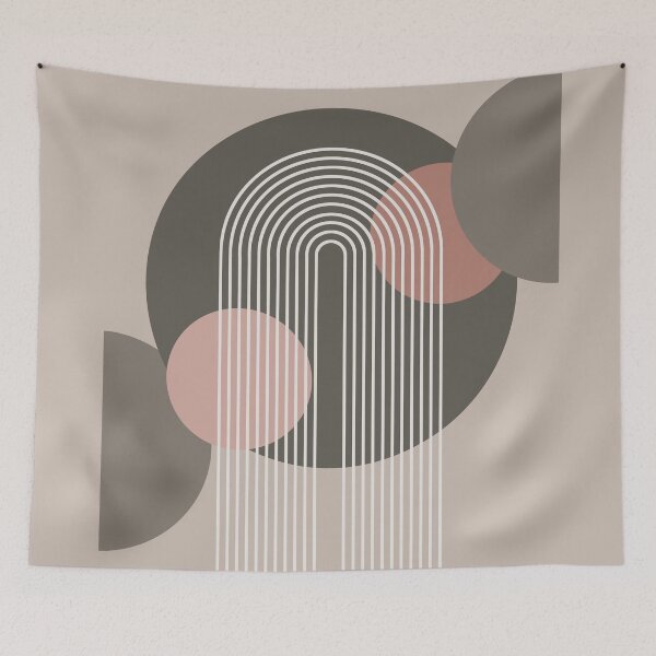 Item preview, Taupe and Blush Geometric designed and sold by Sharon Schwalbe.