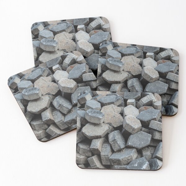 Item preview, An image of many hexagonal bricks on the ground. designed and sold by Kedmaneeshop.